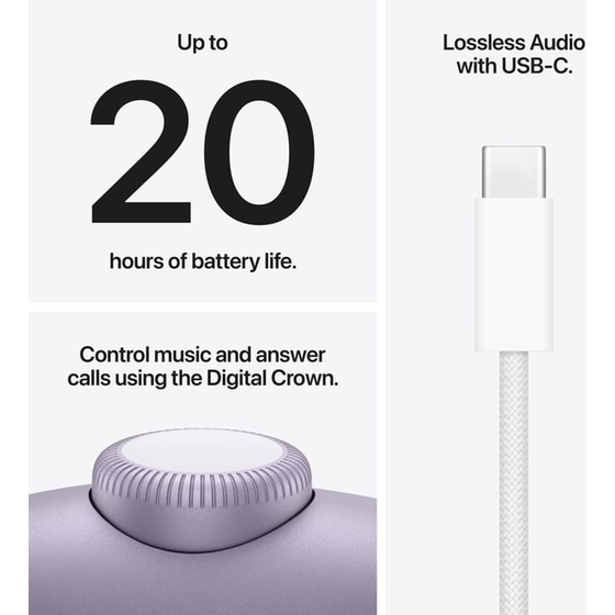 Apple AirPods Max 2 Ασύρματα Ακουστικά Κεφαλής - Purple image 6