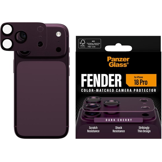 Προστατευτικό καμερών Apple iPhone 18 Pro - PanzerGlass Fender Camera Protector - Purple image 1