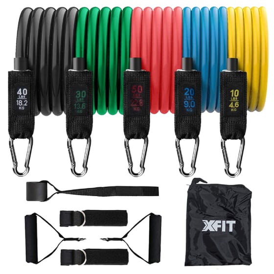 Σετ Λάστιχα Γυμναστικής X-Fit Gym Resistance Bands 5τμχ image 1