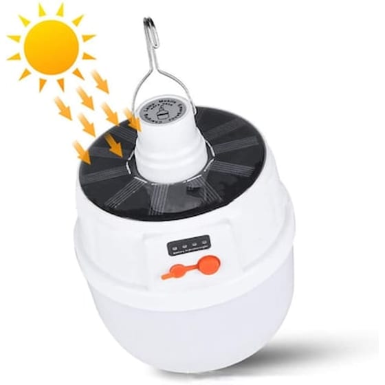 Ηλιακή Λάμπα Led 100 Watt Με 42 Leds Και Γάντζο Solar Emergency Charging Lamp image 0