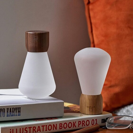 Φωτιστικό Γραφείου Gingko Mini Natural Walnut Wood image 6