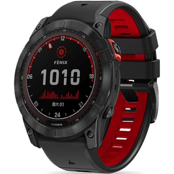 Λουράκι Tech-Protect Iconband Pro για Garmin Fenix 3/5X/3HR/5X Plus/6X/6X Pro/7X - Black / Red image 0