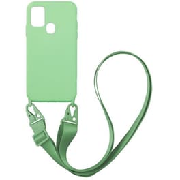 Θήκη Samsung Galaxy A21s - Sonique Carryhang Liquid Silicone Strap - Πράσινο