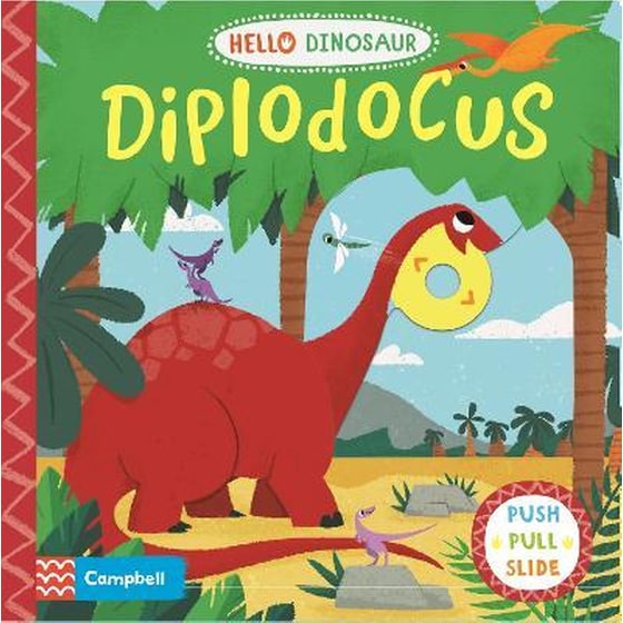 Diplodocus: A Push Pull Slide Dinosaur Book image 0