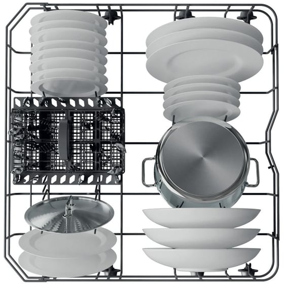 WHIRLPOOL WH2FFC14BN6W για 14 Σερβίτσια Λευκό Πλυντήριο Πιάτων image 3