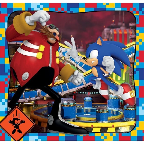 Παιδικό Παζλ Clementoni Super Color Sonic The Hedgehog (3x48 Κομμάτια) image 4