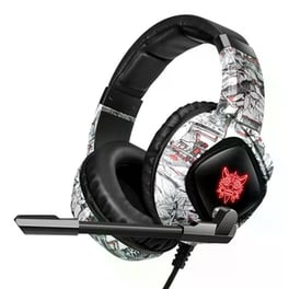 Onikuma K19 Gaming Ενσύρματα Ακουστικά 3.5mm/USB με RGB Φωτισμό - Λευκά