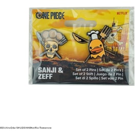 Σετ 2 Καρφίτσες Cinereplicas One Piece - Sanji & Zeff