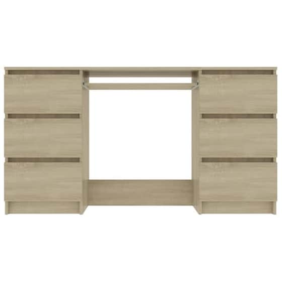 Γραφείο Υπολογιστή VidaXL από Μοριοσανίδα 140x50cm - Δρυς/Φυσικό image 4