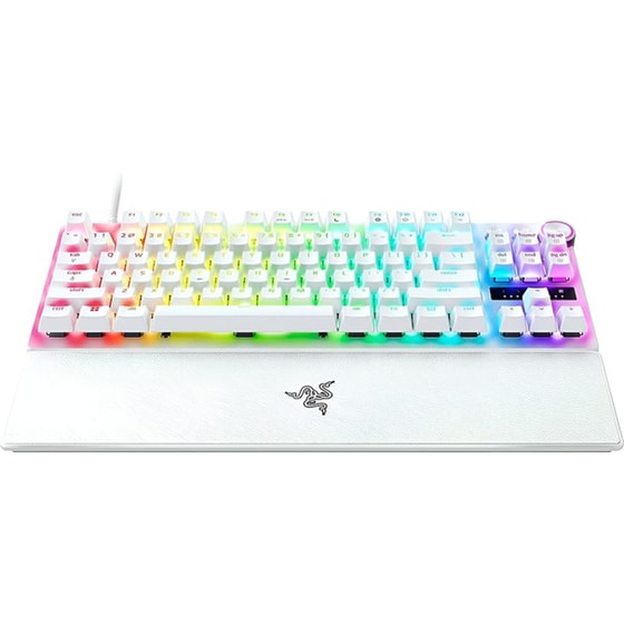 Razer Huntsman V3 Pro Tenkeyless Οπτικό Gaming Ενσύρματο Πληκτρολόγιο RGB Λευκό (US) image 1