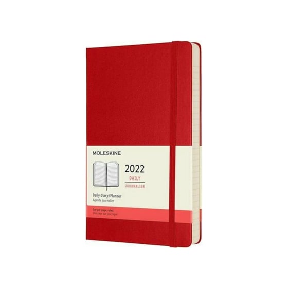 Ημερολόγιο Moleskine 2022 12Μ Ημερήσιο Large Scar Red Hard image 0