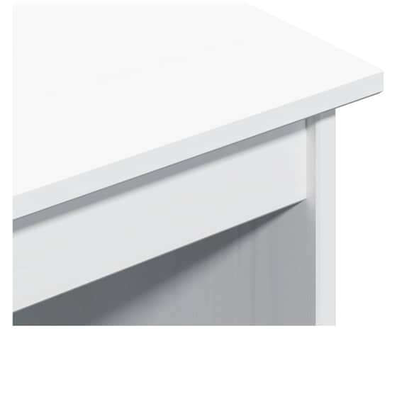 Γραφείο VidaXL από Μασίφ Ξύλο Πεύκου 112x50x75 cm - Λευκό image 6