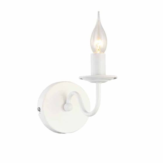 Απλίκα Τοίχου Aca Knossos Dla1201ww Μεταλλική 12x20.5x16.5 cm - Λευκή image 0