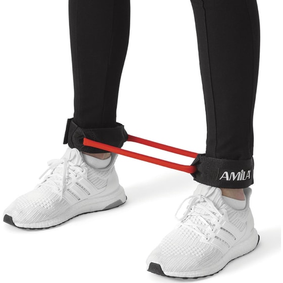 Λάστιχο Γυμναστικής Amila Ankle Tube Σκληρό - Κόκκινο image 2