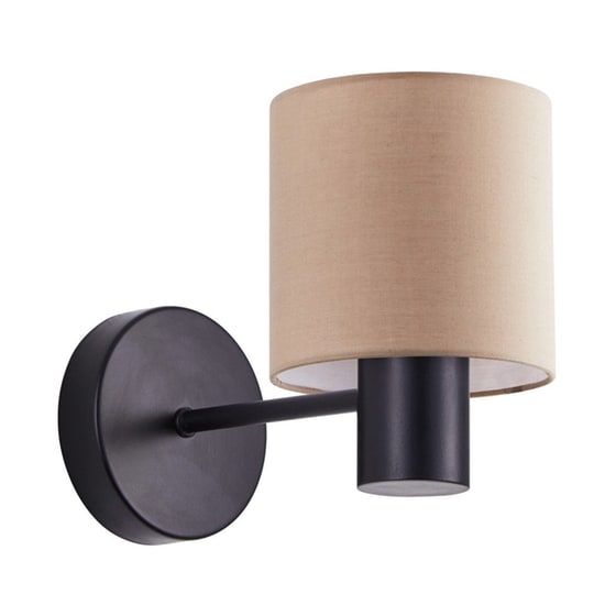 Απλίκα Τοίχου Homelighting 77-8882 Μεταλλική 17x15x14 cm - Μαύρη/Μπεζ image 0