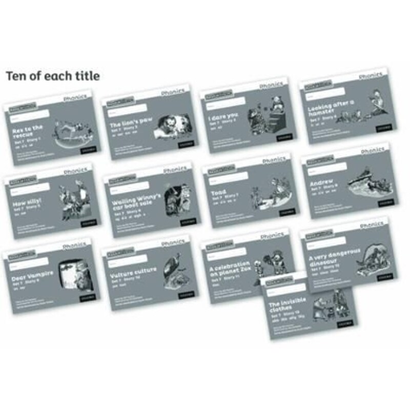 Read Write Inc. Phonics: Grey Set 7 Core Black White Storybooks (Pack of 130)