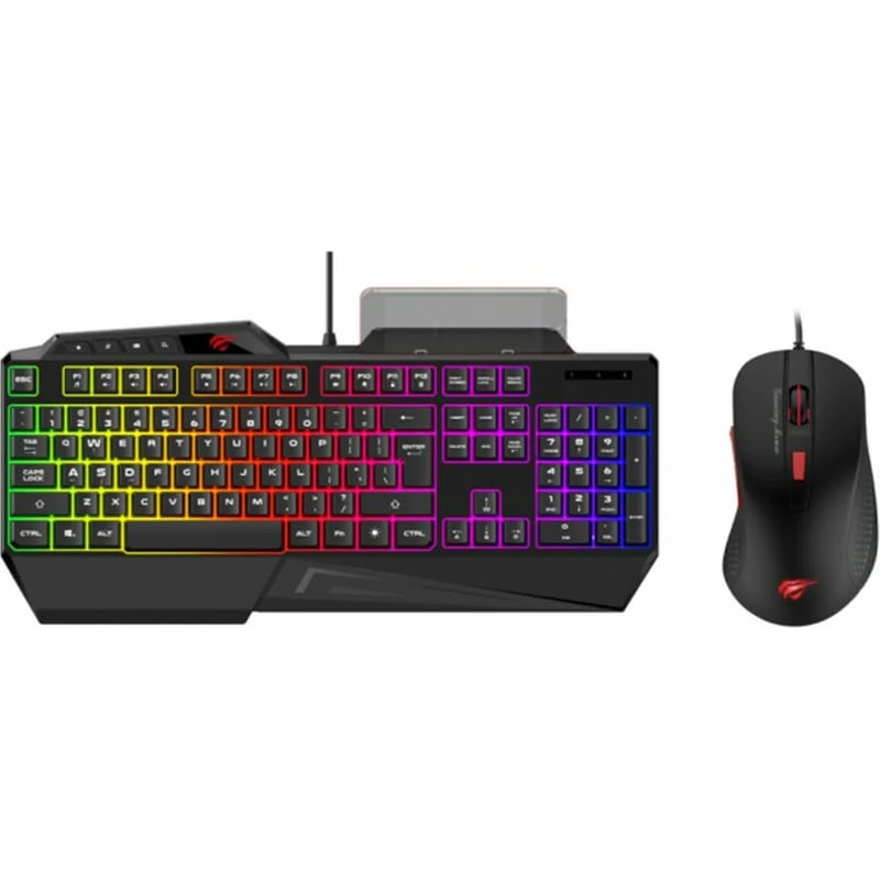 HAVIT Havit KB852CM Set Σετ Gaming Πληκτρολόγιο με RGB φωτισμό Ποντίκι (US)