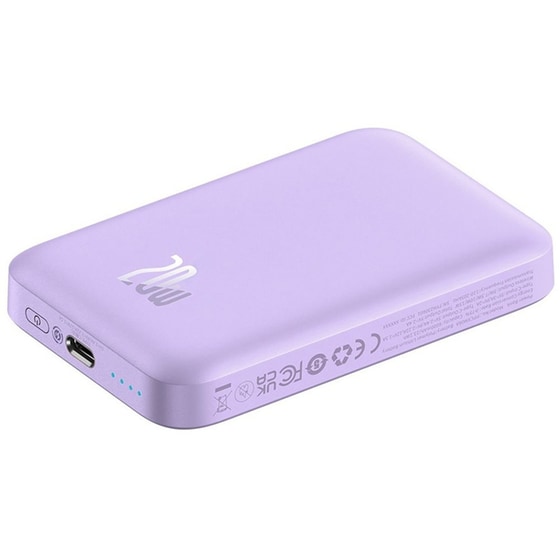 Powerbank Baseus Magnetic Mini MagSafe 6.000mAh 20W - Purple image 2