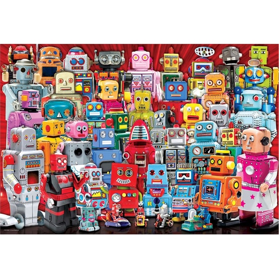 Παζλ Eurographics με Lunch Bag Robots (100 Κομμάτια) image 2