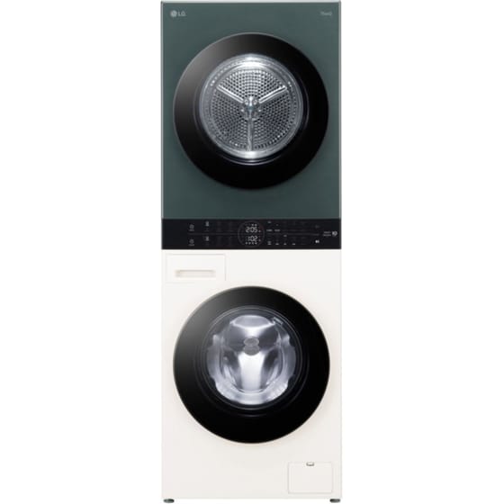LG WT1210EGF WashTower 12kg/10kg 1.400 Στροφές με WiFi Μπεζ/Πράσινο Πλυντήριο Στεγνωτήριο Ρούχων image 0