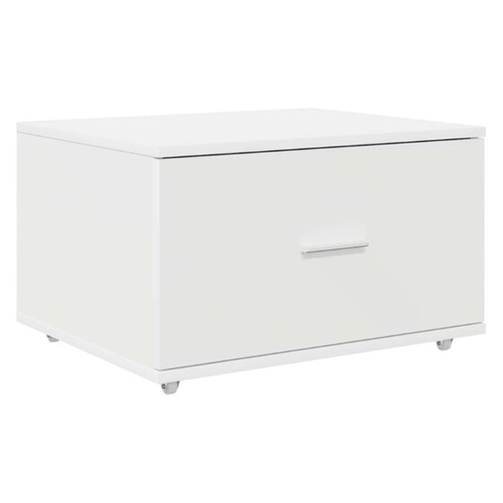 Γραφείο VidaXL από Επεξεργασμένο Ξύλο 131,5x50x106,5 cm - Λευκό image 4