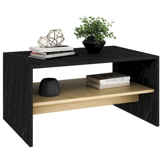 Τραπεζάκι Σαλονιού 24Mall Luca Sapphire από Μοριοσανίδα 90x45x46 cm - Μαύρο image 1