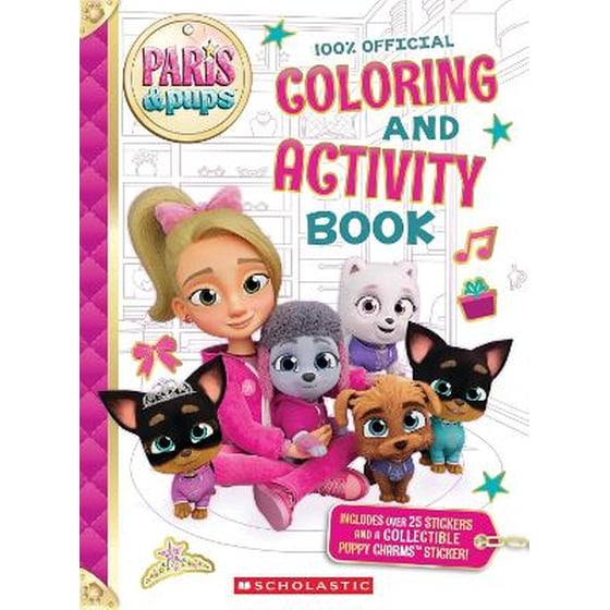 Paris and Pups: Coloring and Activity Book image 0