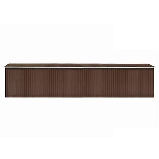 Vidaxl Αποθήκη Κήπου Καφέ 257 X 990 X 181 Εκ. Από Γαλβανισμένο Ατσάλι image 4