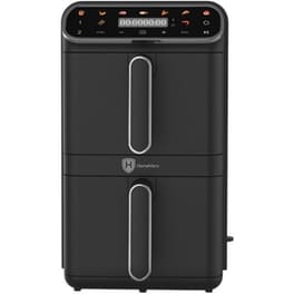 HOMEVERO HV-AF11DDK με 2 Αποσπώμενους Κάδους 2460 W 11 L Μαύρο Φριτέζα Αέρος