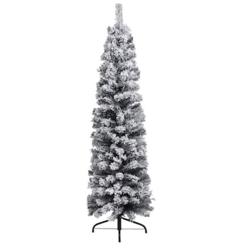 Χριστουγεννιάτικο Δέντρο VidaXL Χιονισμένο Slim 1.20m - Πράσινο