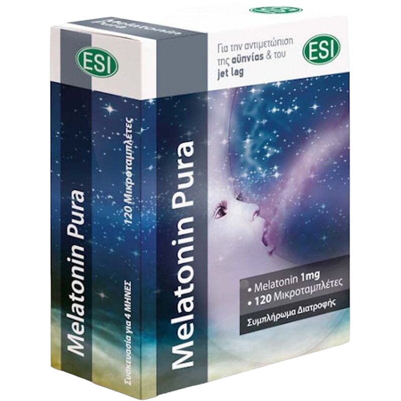 Ειδικό Συμπλήρωμα Esi Melatonin Pura 1mg - 120 ταμπλέτες