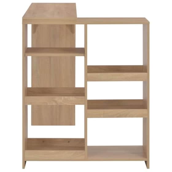 Τραπέζι Μπαρ Vidaxl Με Κινητή Ραφιέρα Χρώμα 138x40x120 cm - Δρυς image 5