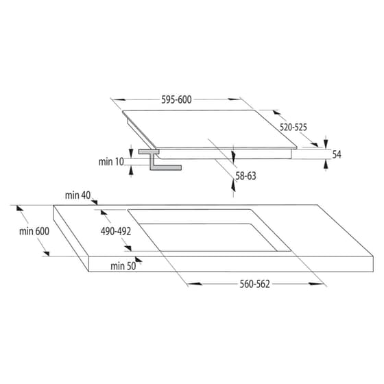 GORENJE BOS6737E06BG & GI6401BSC 77 Lt Μαύρο Eντοιχιζόμενο Σετ Φούρνος και Εστία image 8