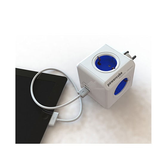Πολύμπριζο Powercube Original USB Λευκό-Μπλε image 1