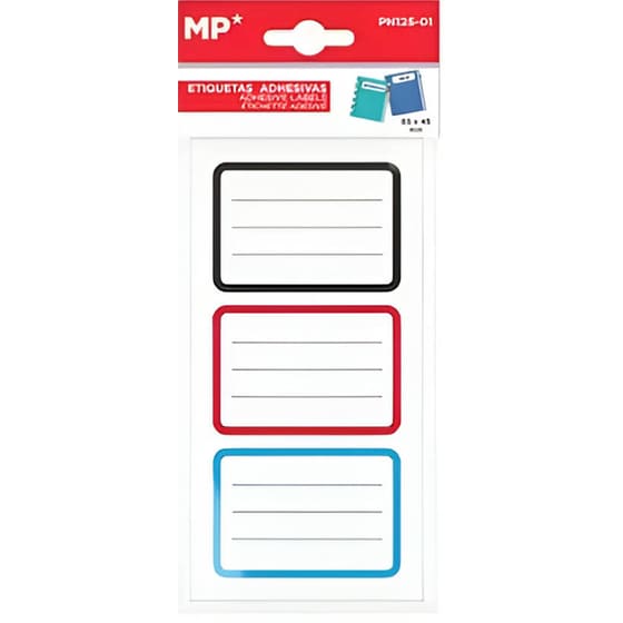 Αυτοκόλλητες Ετικέτες MP (8 Φύλλα - 24 Τεμάχια) image 0