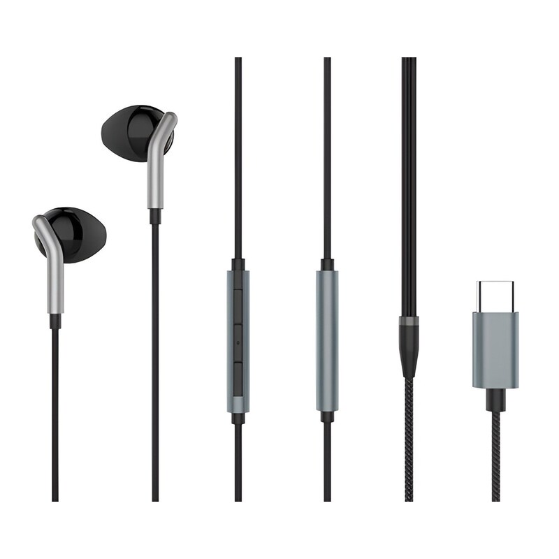 Ακουστικά Handsfree Yison X6 USB-C - Μαύρα