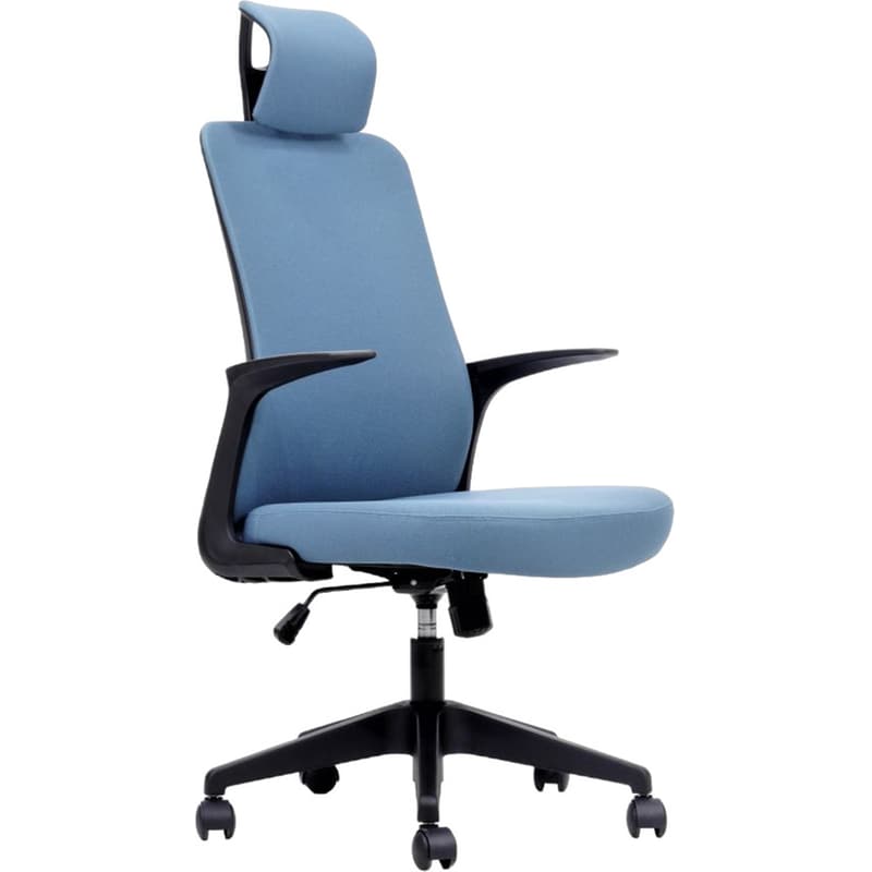 THESIS Καρέκλα Εργονομική Thesis C7 από Ύφασμα και Mesh - Μαύρη/Πετρόλ