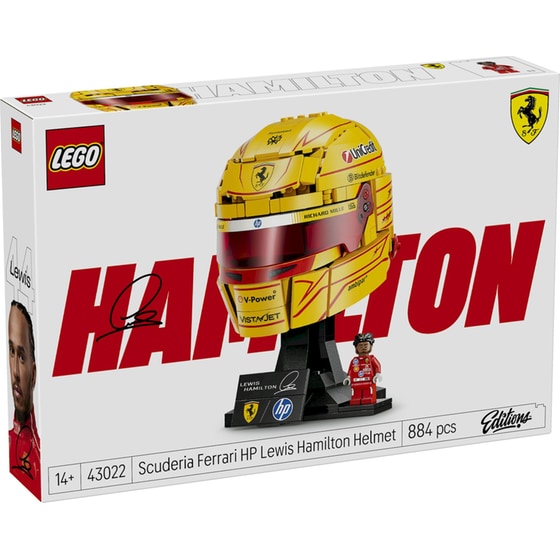 LEGO® Editions Scuderia Ferrari HP Lewis Hamilton Helmet (43022) image 0