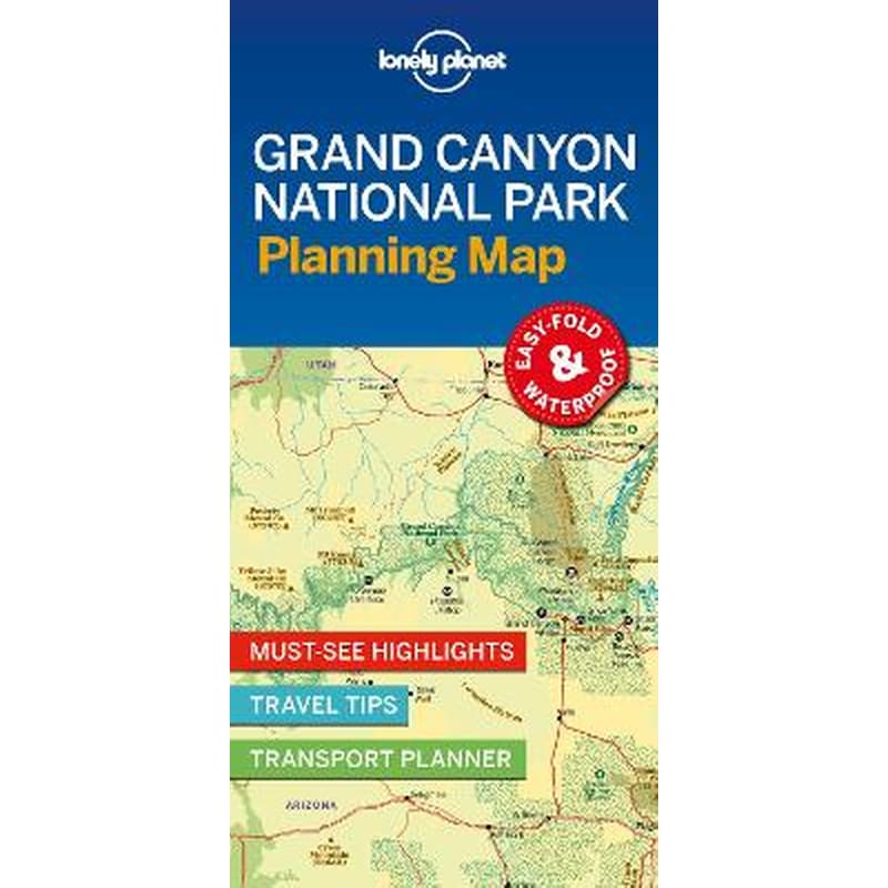 Lonely Planet Grand Canyon National Park Planning Map