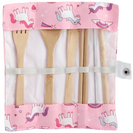Puckator Σετ Μαχαιροπήρουνα Bamboo - Unicorn image 4