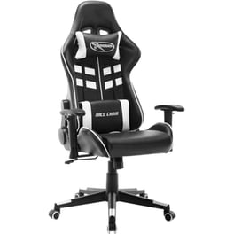 Καρέκλα Gaming VidaXL από Τεχνητό Δέρμα - Μαύρη/Λευκή
