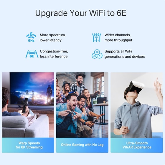 TP-Link Deco XE75 Pro Access Point Wi-Fi6 Tri-Band 2402 Mbps 2 τμχ image 3