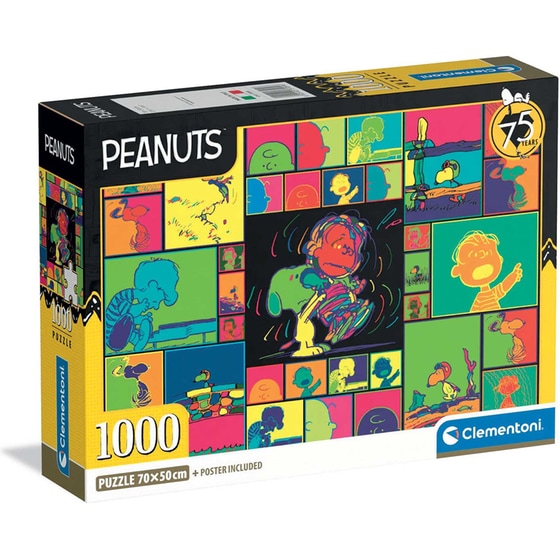 Παζλ Clementoni High Quality Collection Peanuts - Compact Box (1000 Κομμάτια) image 0