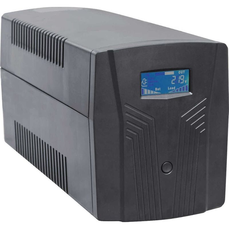 NG UPS NG 1200VA / 720W με AVR, 3 Schuko, 2x12V7Ah Μαύρο