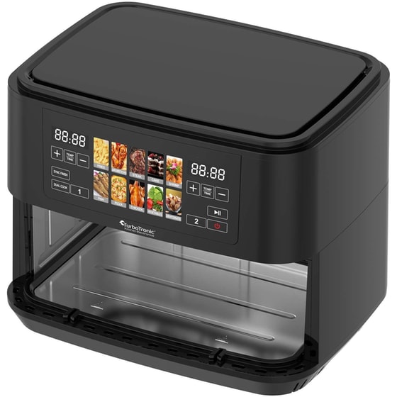 TURBOTRONIC TT-DAF8 2600 W με Αποσπώμενο Κάδο 9 L Μαύρη Διπλή Φριτέζα Αέρος- image 4