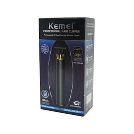 Επαγγελματικό Trimmer KEMEI KM-1971 Επαναφορτιζόμενο για Γένι και Μαλλιά Μαύρο
