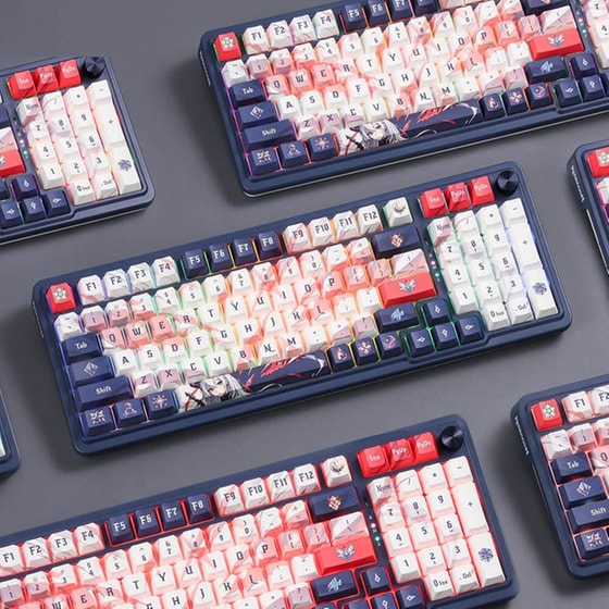 Redragon Eisa K686AK Gaming Μηχανικό Ασύρματο 2.4 GHz/Bluetooth Πληκτρολόγιο RGB Μπλε (US) image 9