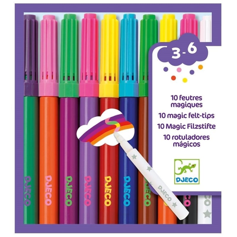 DJECO Djeco 10 Μαγικοί Μαρκαδόροι - Εφέ Αλλαγής Χρώματος