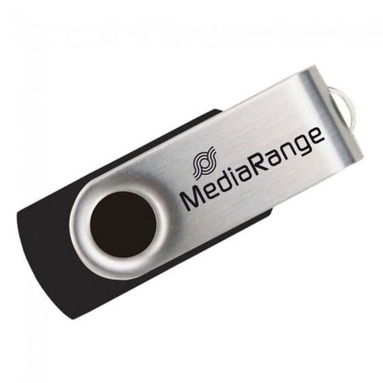 MediaRange MR911 32GB USB 2.0 Μαύρο/Ασημί image 0