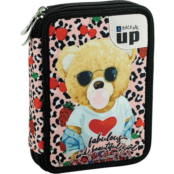 Κασετίνα Διπλή Γεμάτη Back me Up Fashion Bear image 0